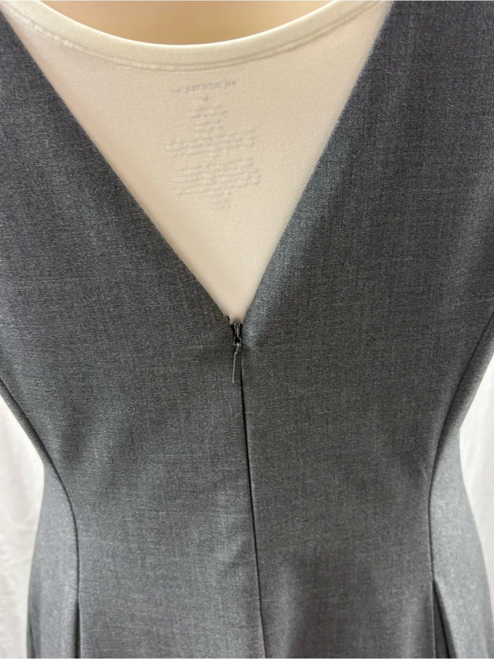 Babaton Gardenia Heather Charcoal Sleeveless Boatneck Midi Dress 10 - Picture 13 of 15